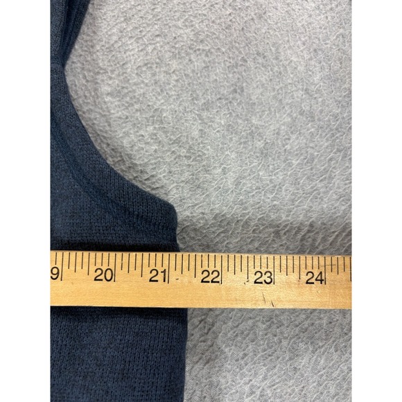 The North Face Fleece Stitched Logo Jacket Vest (Men's Large) Blue - Picture 7 of 11